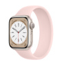 Apple Watch Series 8, 41 мм, Silver/Chalk pink solo loop, размер 3