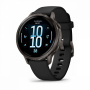 Мультиспортивные часы Garmin Venu 4, 41 мм, Slate with Black Silicone Band фото