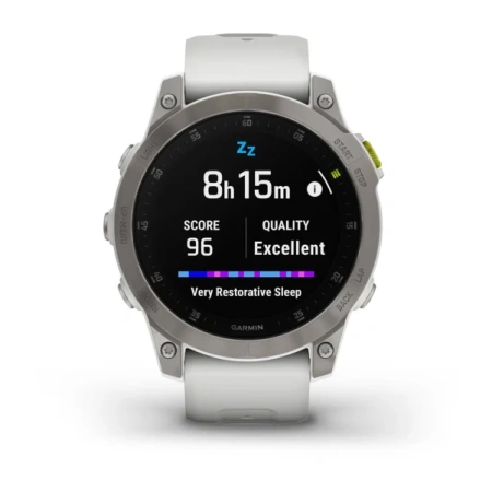 Мультиспортивные часы Garmin Epix (Gen 2) Sapphire Sapphire титановый белый