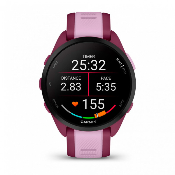 Фото Мультиспортивные часы Garmin ForeRunner 165 Music Berry/Lilac