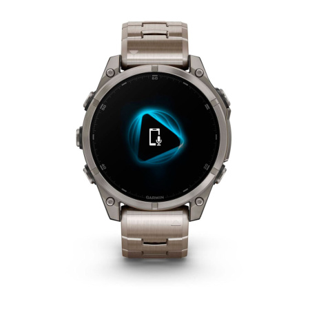 Умные часы Garmin Fenix 8, 47 мм, Amoled Sapphire Titanium Band,Graphite Silicone Band