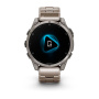 Умные часы Garmin Fenix 8, 47 мм, Amoled Sapphire Titanium Band,Graphite Silicone Band