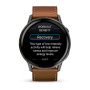 Мультиспортивные часы Garmin Venu 4, 45 мм, Slate with Black Silicone Band and Brown Leather Band фото