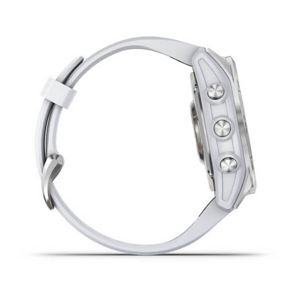 Мультиспортивные часы Garmin Fenix 7S  Silver with Whitestone Band 