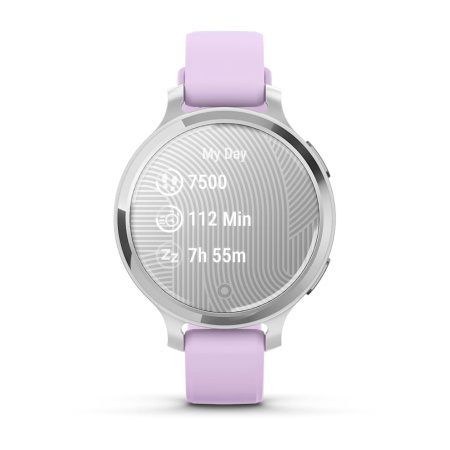 Умные часы Garmin Lily 2 Active Silver with Purple Jasmine Silicone Band