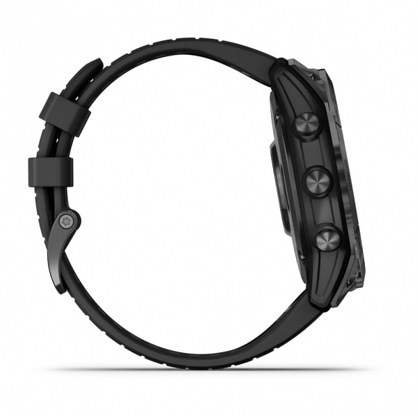 Мультиспортивные часы Garmin Epix Pro (Gen 2) Standard Edition 51 мм, серый, черный силиконовый ремешок
