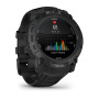 Мультиспортивные часы Garmin INSTINCT 3, 50 mm, AMOLED, Tactical Edition Black with Black Band