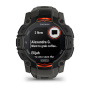 Мультиспортивные часы Garmin INSTINCT 3 Solar Black Charcoal Band, 50 mm
