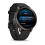 Мультиспортивные часы Garmin Venu 4, 41 мм, Slate with Black Silicone Band фото