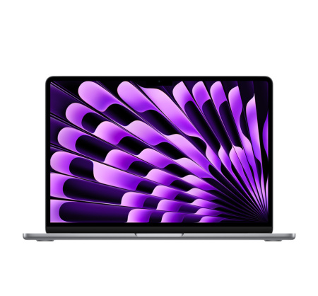 Apple MacBook Air 13" (M3, 8C CPU, 8C GPU, 2024), 8 ГБ, 256 ГБ SSD, Space Gray (серый космос)