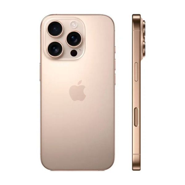 Apple iPhone 16 Pro, eSIM, 128 GB, Desert Titanium (песчаный титановый)