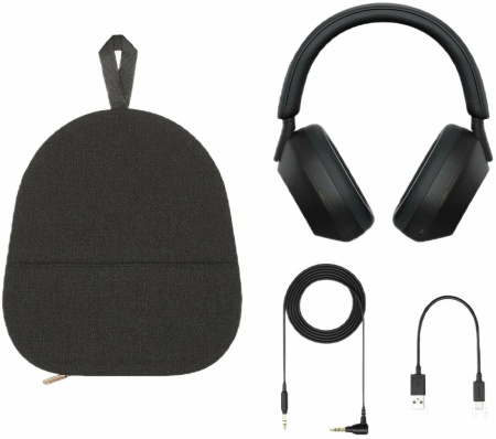 Наушники беспроводные Sony WH-1000XM5, Black (чёрный)