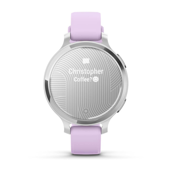 Умные часы Garmin Lily 2 Active Silver with Purple Jasmine Silicone Band