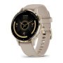 Мультиспортивные часы Garmin Venu 3S Soft Gold Stainless Steel Bezel with French Gray Case and Silicone Band фото