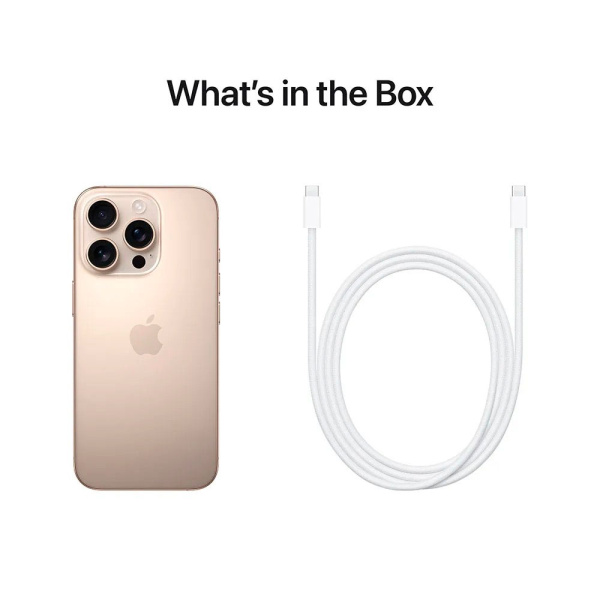 Apple iPhone 16 Pro Max, eSIM, 256 GB, Desert Titanium (песчаный титановый)