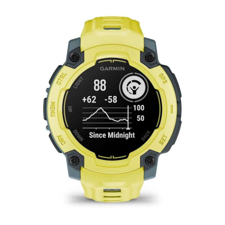 Мультиспортивные часы Garmin INSTINCT E Electric Lime, 45 mm