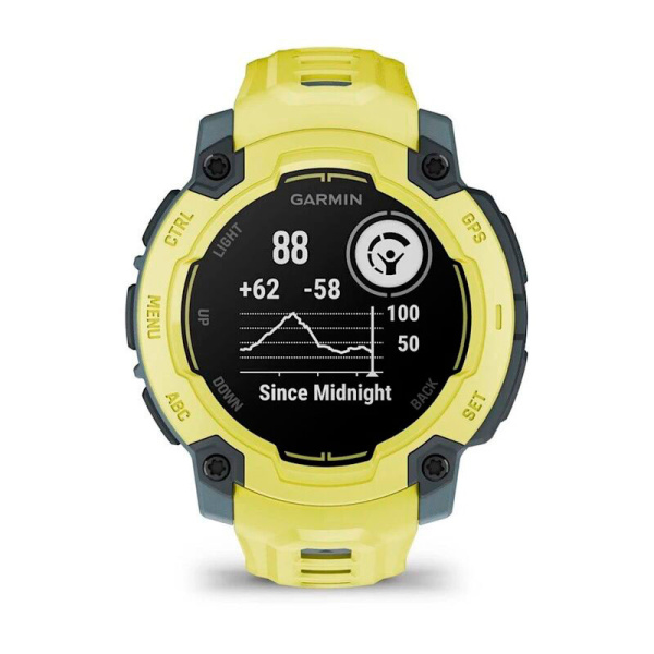 Мультиспортивные часы Garmin INSTINCT E Electric Lime, 45 mm