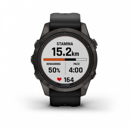 Мультиспортивные часы Garmin Fenix 7S Pro Sapphire Solar Carbon Gray