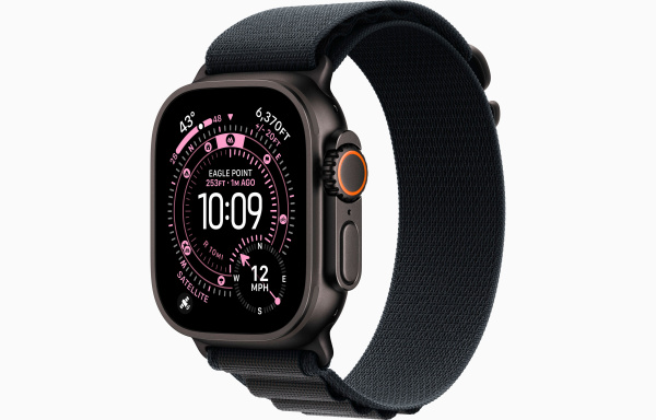 Apple Watch Ultra 3, 49mm, Black Titanium, Black  Alpine Loop M, MF0V4 