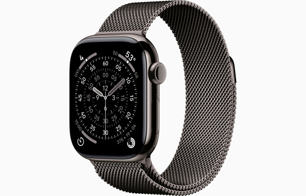 Apple Watch S11 46mm Slate Titanium / Slate Milanese loop S/M