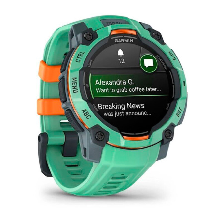 Мультиспортивные часы Garmin INSTINCT 3 AMOLED Neo Tropic, 45 mm