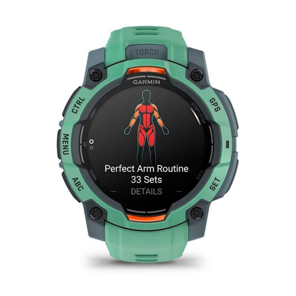Мультиспортивные часы Garmin INSTINCT 3 AMOLED Neo Tropic, 45 mm