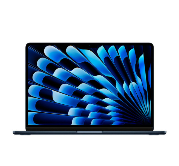 Apple MacBook Air 13" (M3, 8C CPU, 10C GPU, 2024), 16 ГБ, 256 ГБ SSD, Midnight («Полуночный черный»)