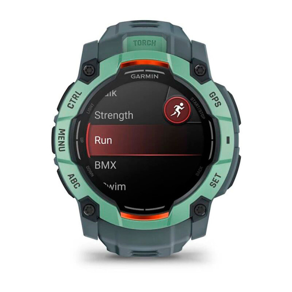 Мультиспортивные часы Garmin INSTINCT 3 AMOLED Neo Tropic Twilight Band, 50 mm