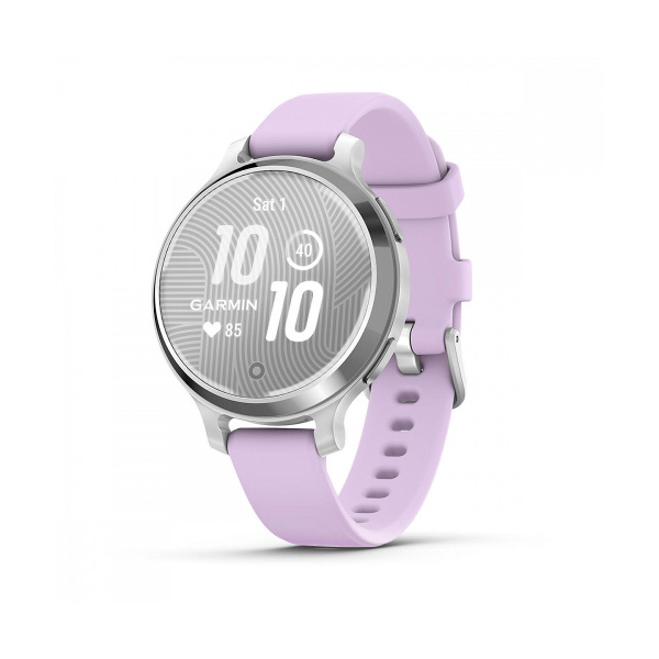 Умные часы Garmin Lily 2 Active Silver with Purple Jasmine Silicone Band