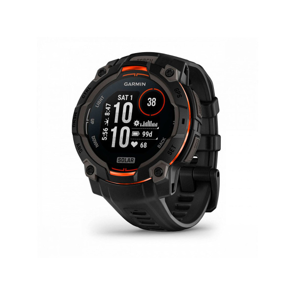 Мультиспортивные часы Garmin INSTINCT 3 Solar Black, 45 mm