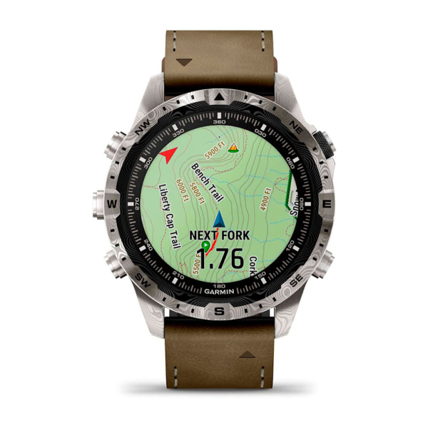 Мультиспортивные часы Garmin MARQ Adventurer Gen 2 Damascus Steel Edition