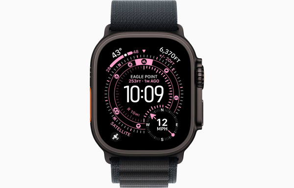 Apple Watch Ultra 3, 49mm, Black Titanium, Black  Alpine Loop M, MF0V4 