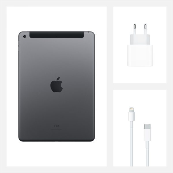 Apple iPad 8 10,2" Wi-Fi + Cellular 32 ГБ, «серый космос»
