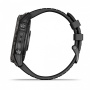 Мультиспортивные часы Garmin Epix Pro (Gen 2) Sapphire Edition 51 мм, титановый угольно-серый, DLC, черный силиконовый ремешок