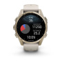 Умные часы Garmin Fenix 8, 43 мм, Amoled, Sapphire, Soft Gold with Fog Gray/Dark Sandstone Silicone Band фото