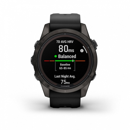 Мультиспортивные часы Garmin Fenix 7S Pro Sapphire Solar Carbon Gray