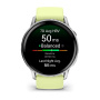 Мультиспортивные часы Garmin Venu 4, 45 мм, Silver with Citron Silicone Band фото