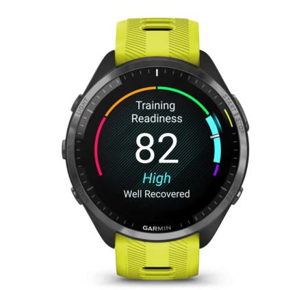 Фото Мультиспортивные часы Garmin ForeRunner 965 Carbon Gray Amp Yellow band 