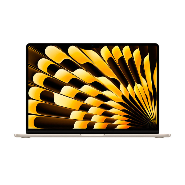 Apple MacBook Air 13" (M3, 8C CPU, 8C GPU, 2024), 16 ГБ, 256 ГБ SSD, Starlight («сияющая звезда»)
