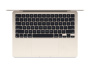 Apple MacBook Air 13" (M3, 8C CPU, 10C GPU, 2024), 24 ГБ, 512 ГБ SSD, Starlight («сияющая звезда»)