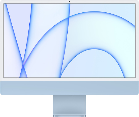 Apple iMac 24" Retina 4K, M1 (8C CPU, 8C GPU), 16 ГБ, 1 ТБ SSD, Blue (синий)