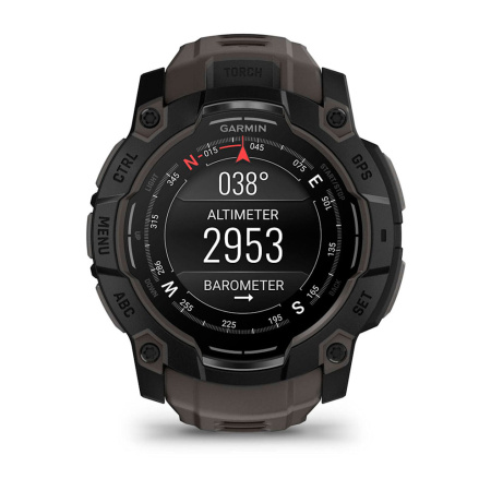 Мультиспортивные часы Garmin INSTINCT 3 AMOLED Black Charcoal Band, 50 mm