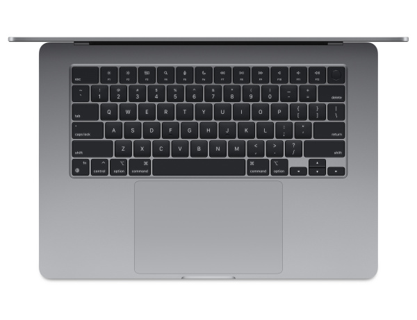 Apple MacBook Air 15" (M3, 8C CPU/10C GPU, 2024), 8 ГБ, 256 ГБ SSD, Space Gray (серый космос)