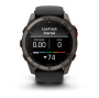 Умные часы Garmin Fenix 8 PRO, 51 мм, MicroLED, Sapphire, Carbon Gray DLC Titanium with Black/Pebble Gray Silicone Band фото
