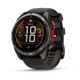 Умные часы Garmin Fenix 8 PRO, 51 мм, MicroLED, Sapphire, Carbon Gray DLC Titanium with Black/Pebble Gray Silicone Band фото