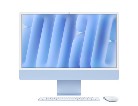 Apple iMac 24" Retina 4,5K, M4 (8C CPU, 8C GPU, 2024), 16GB, 256GB SSD, Blue (синий)