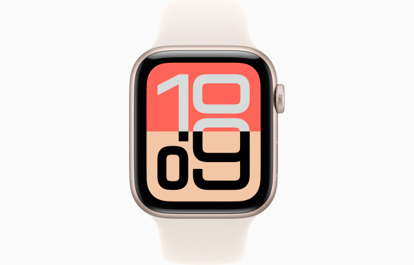 Apple Watch SE 3, 40 mm, S/M, Starlight, 2025, MEH34