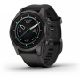 Мультиспортивные часы Garmin epix Pro (Gen 2) Sapphire Edition 42 мм, титановый, угольно-серый, DLC, черный ремешок