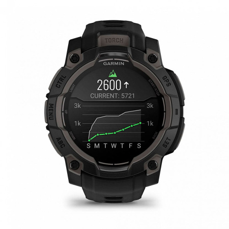 Мультиспортивные часы Garmin INSTINCT 3 AMOLED Black, 45 mm