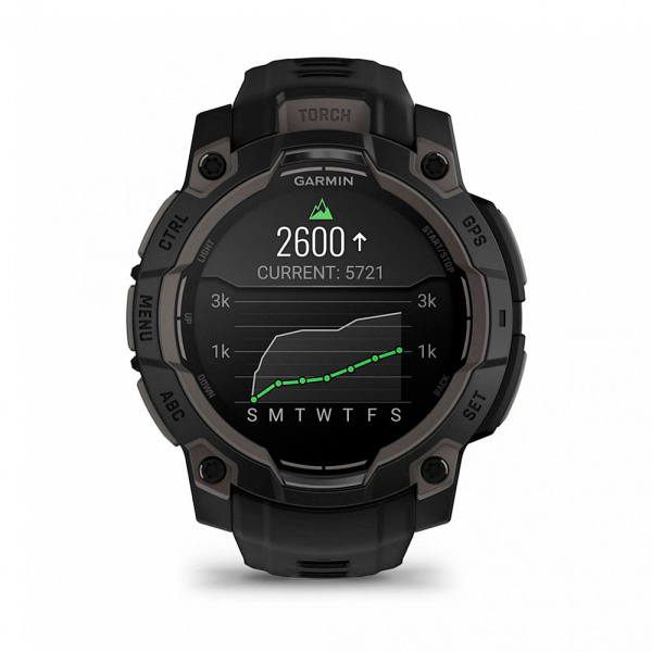 Мультиспортивные часы Garmin INSTINCT 3 AMOLED Black, 45 mm фото